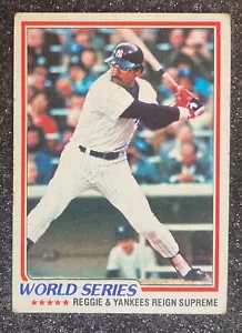 1978 Topps Reggie Jackson Serie Mundial #413 béisbol Yankees de Nueva York (HOF) - Imagen 1 de 6