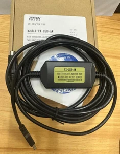 Cable de programación adaptador FX-USB-AW USB a RS422 para programa PLC FX3UC FX3G PLC - Imagen 1 de 4