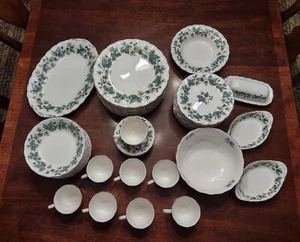 59 pc Dinnerware Set Nikko Blossom Time Wild Berry Dinner Service Plates #9410 - Picture 1 of 7
