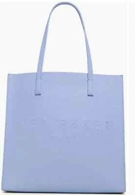 New Ted Baker London The ICON Soocon Light Blue Medium Faux Leather Tote Bag - Image 1 of 4