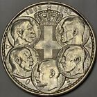 1963 Greece Silver 30 Drachmai Km-86 Centennial 5 Kings High Grade See Pics