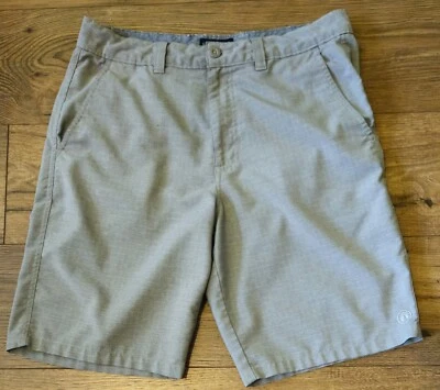 Pantalones Cortos Informales HANG TEN Para Hombre Talla 32 Beige Caqui Pincheck Poliéster Foto 1 de 4