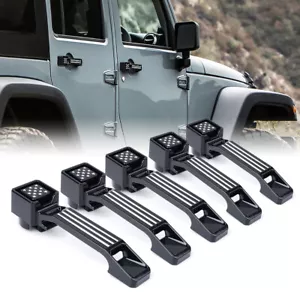 Manijas exteriores de aluminio Xprite y barra de puerta trasera para Jeep Wrangler JK 07-18 - Imagen 1 de 9