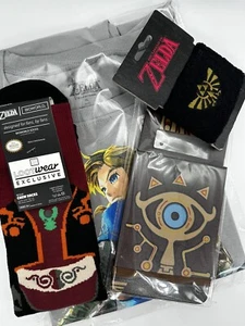 Caja de botín The Legend of Zelda Sheikah cuaderno de pizarra, camisa, calcetines, pulsera - Imagen 1 de 10