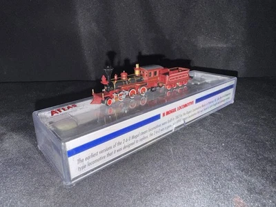 Atlas N Scale #41613 2-6-0 Virginia & Truckee Mogul & Tender, Orig Plastic Case - Image 1 of 4