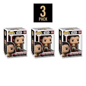 Pack de 3 Funko Pop! Figura Vinilo Star Wars el Acólito Jedi Maestro Sol #725 *NUEVO* - Imagen 1 de 6