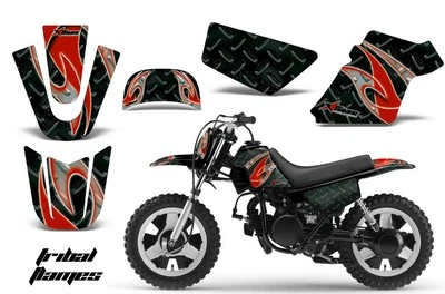 Pegatinas gráficas + #calcomanías PLT para Yamaha PW50 1990-2022 TRIBAL FLAMES R K Foto 1 de 3