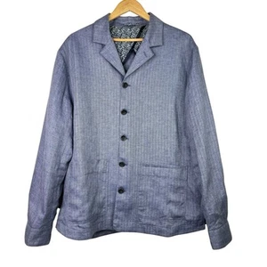 Giacca da lavoro M.J. Bale lino pulcino cappotto sportivo blazer lino spina di pesce XL - Foto 1 di 6