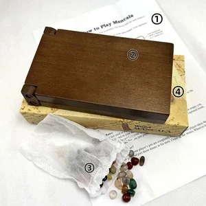 Ancient Mancala African Chess: The Solid Wood Chess Set Is Paired With Exquisite - Picture 1 of 6