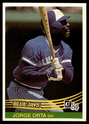 1984 Donruss Jorge Orta #317 Toronto Blue Jays - Image 1 of 2
