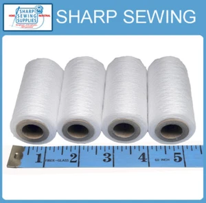 SPUN POLYESTER SERGER & QUILTING THREAD,  WHITE - Picture 1 of 1