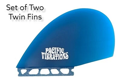 PACIFIC VIBRATIONS SURFBOARD MINI SIMMONS TWIN FIN SET HALF MOON fits Futures