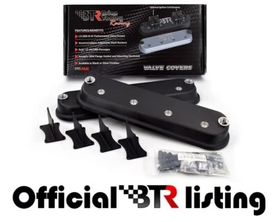 BTR LS Black Valve Cover Set with Coil Brackets and No Logo - Image 1 of 2