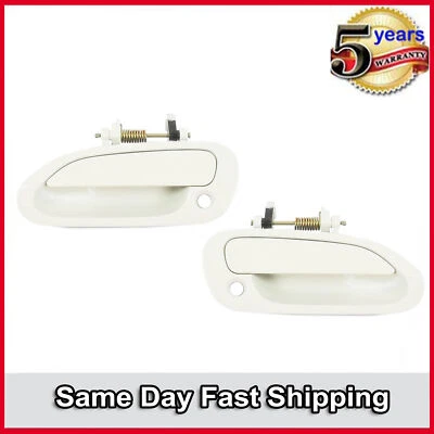Juego de pares de manijas de puerta exterior delanteras para Honda Accord NH578 98-2002 tafetán blanco Foto 1 de 4