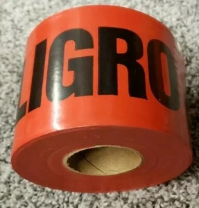 Red Danger Tape 3 X 300 ft - Picture 1 of 2