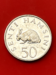 Tanzania 1989 50 Senti Rabbit Animal coins