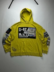 Diesel Vintage Style Very Rare Patchwork Hoodie L size - Picture 1 of 12