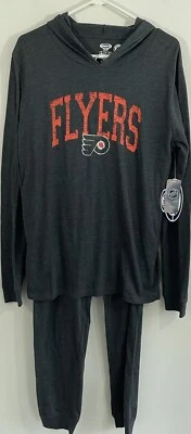 Philadelphia Flyers Pajamas Set mens sz medium NEW lounge hoodie sleep top pants - Image 1 of 4