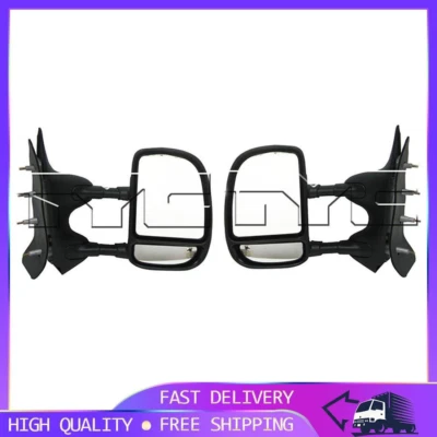 2 peças espelho de porta esquerda direita TYC compatível com Ford E-150 Econoline 1992-2008 _PG - Imagem 1 de 3