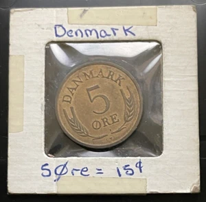 1968 PROOF DENMARK 5 ORE - Picture 1 of 3