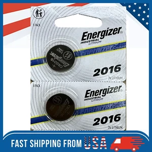 LOT 2-100 ENERGIZER 3V LITHIUM BATTERY CR2016 2016 BR2016 DL2016 Button Cell - Picture 1 of 7