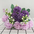 10 têtes bouquet hortensia soie fleurs artificielles mariage maison fête décoration