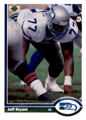 1991 Upper Deck - #338 Jeff Bryant Seattle Seahawks - Image 1 of 2