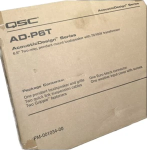 QSC AD-P6T 6.5 Two-Way Pendant-Mount Loudspeaker - BLACK - Picture 1 of 3