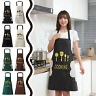 Kitchen Apron Waterproof Oilproof Hanging Neck With Pocket And Wiping Hand Free;