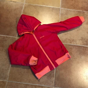 Adidas Youth Girl’s Pink Reversible Logo Pockets Hooded Zipped Elastic Jacket S - Picture 1 of 6