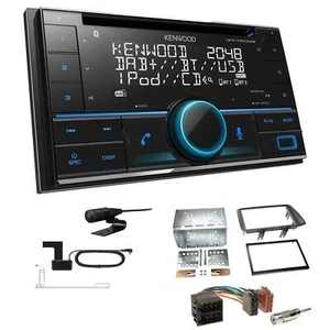 Kenwood 2-DIN CD-Receiver Autoradio Bluetooth DAB+ für Fiat Panda 2003-2012 grau - Bild 1 von 5
