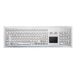 Mechanical USB Metal Industrial Keyboard With Touchpad 103 keys kiosk Keypad - Picture 1 of 8