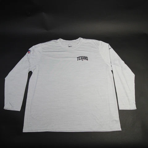 Houston Texans Nike NFL On Field Apparel Long Sleeve Shirt Men's Used Cover