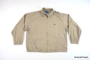 Pendleton Woolen Mills Men's Jacket Tan Khaki Sz Large Bomber Windbreaker Lined - Picture 1 of 13