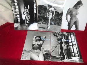 5 Vintage Nude Art Glamour Model Studio Photograph. June Palmer 10 inch x 8 inch - Picture 1 of 8
