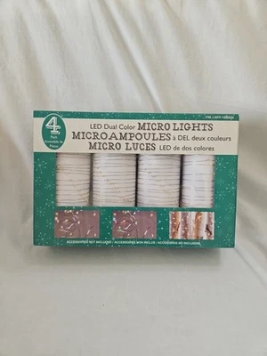 LED Dual Color Micro Lights Pack Of 4 New In Box - Image 1 of 4