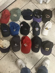 Paket 15 Vintage Hüte Fila Adidas Hilfiger 80er 90er Y2K selten Golden State Warriors - Bild 1 von 1
