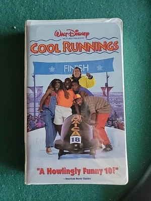 Cool Runnings VHS 1994 Walt Disney Clamshell Case Movie Tape Jamaica Bobsled - Image 1 of 3