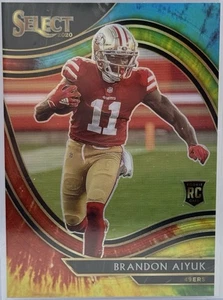 2020 Panini Select #366 Brandon Aiyuk Tie-Dye Prizm /25 Rookie RC - Bild 1 von 2