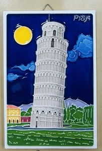 Vietri Ceramics 6x4’’ Pisa Tile Made/painted by hand in Italy - Picture 1 of 2
