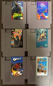 NES Game Lot (24) Authentic & Tested &ndash; Godzilla, Friday the 13th, Ultima