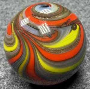 Handgefertigter Marmor Gold Lutz (Wilder Wonky Korkenzieher) 1 1/2 + Zoll (R20) - Bild 1 von 6
