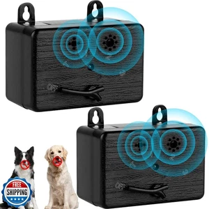 2pz Dispositivo Anti Abbaio, 50 FT Ultrasuoni Dispositivo di Controllo Abbaiare per Cani, Vicino - Foto 1 di 5