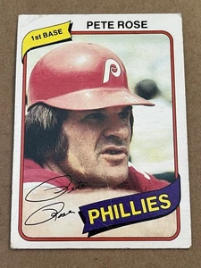 1980 TOPPS - PETE ROSE PHILLIES #540 - NOT MINT - SET FILLER - Picture 1 of 2