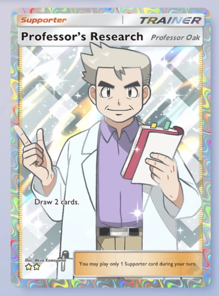 Pokemon Professor's Research - Full Art - Professor Oak - TCG Pocket PTCGP - Eng - Image 1 of 1