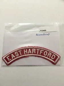 East Hartford Connecticut rot & weiß City Streifen F13405 - Bild 1 von 1