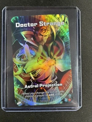 UNO Ultimate Card Game Marvel 2022 DOCTOR STRANGE Chase FOIL Card SUPER RARE - Image 1 of 4