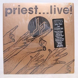JUDAS PRIEST/PRIEST...LIVE! US PRESSING DOUBLE LP W/INNER*2, SHRINK,HYPE STICKER - Imagen 1 de 10