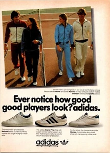 VINTAGE 1981 ADIDAS TENNIS SHOES PRINT AD - Picture 1 of 1