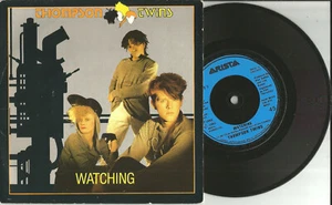 THOMPSON TWINS Watching REMIX & UINRELEASE UK 7 INCH vinyl Single 45 USA seller - Picture 1 of 1